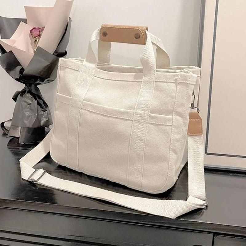 Large Capacity with Removable Bottom Canvas Tote Bag