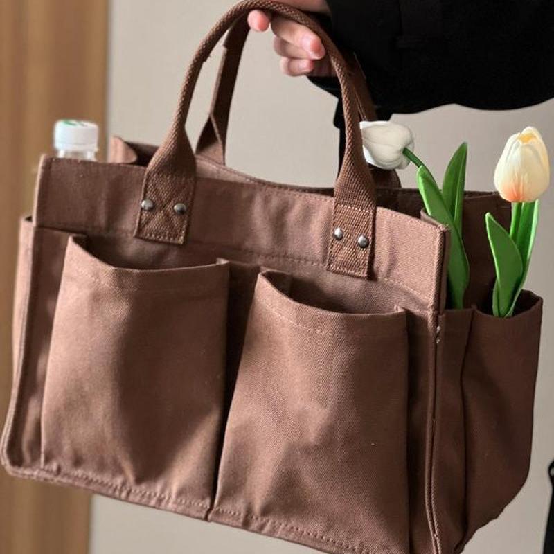 Large Capacity with Removable Bottom Canvas Tote Bag
