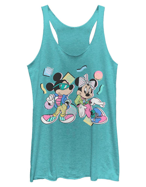 Load image into Gallery viewer, Junior&#39;s Disney 80s MINNIE MICKEY Tank Top
